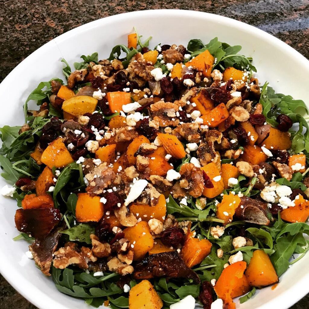 Roasted Butternut Squash and Kale Salad
