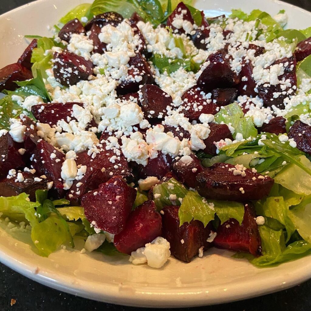 Roasted Beet and Goat Cheese Salad
