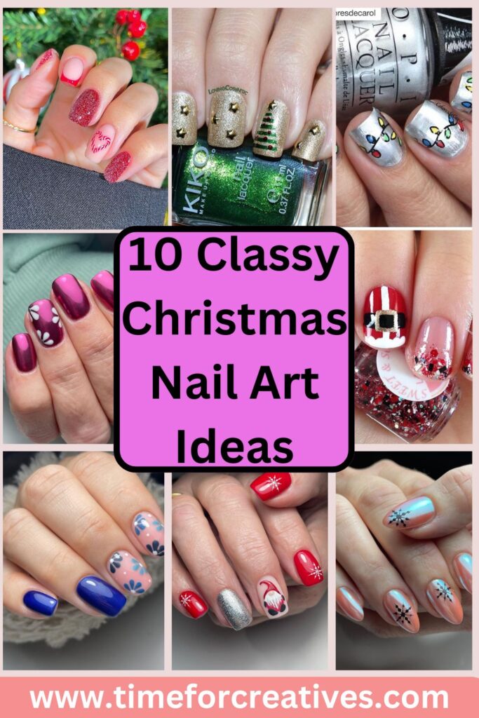 10 Classy Christmas Nail Art Ideas