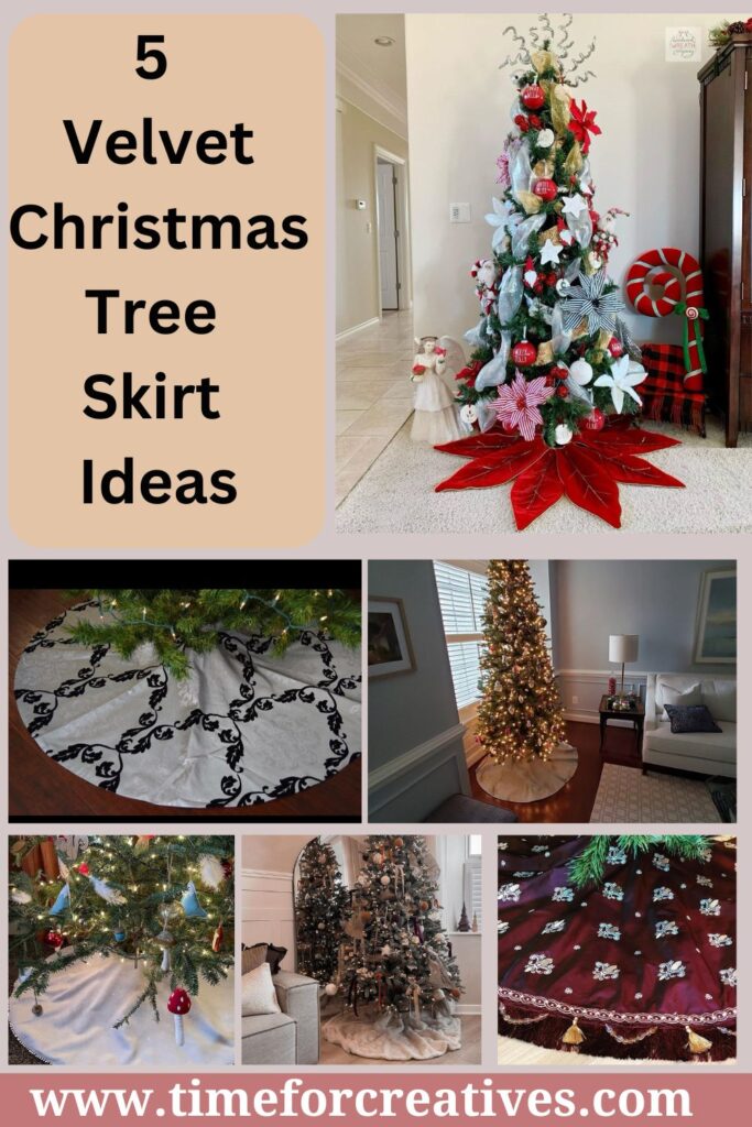 5 Velvet Christmas Tree Skirt Ideas