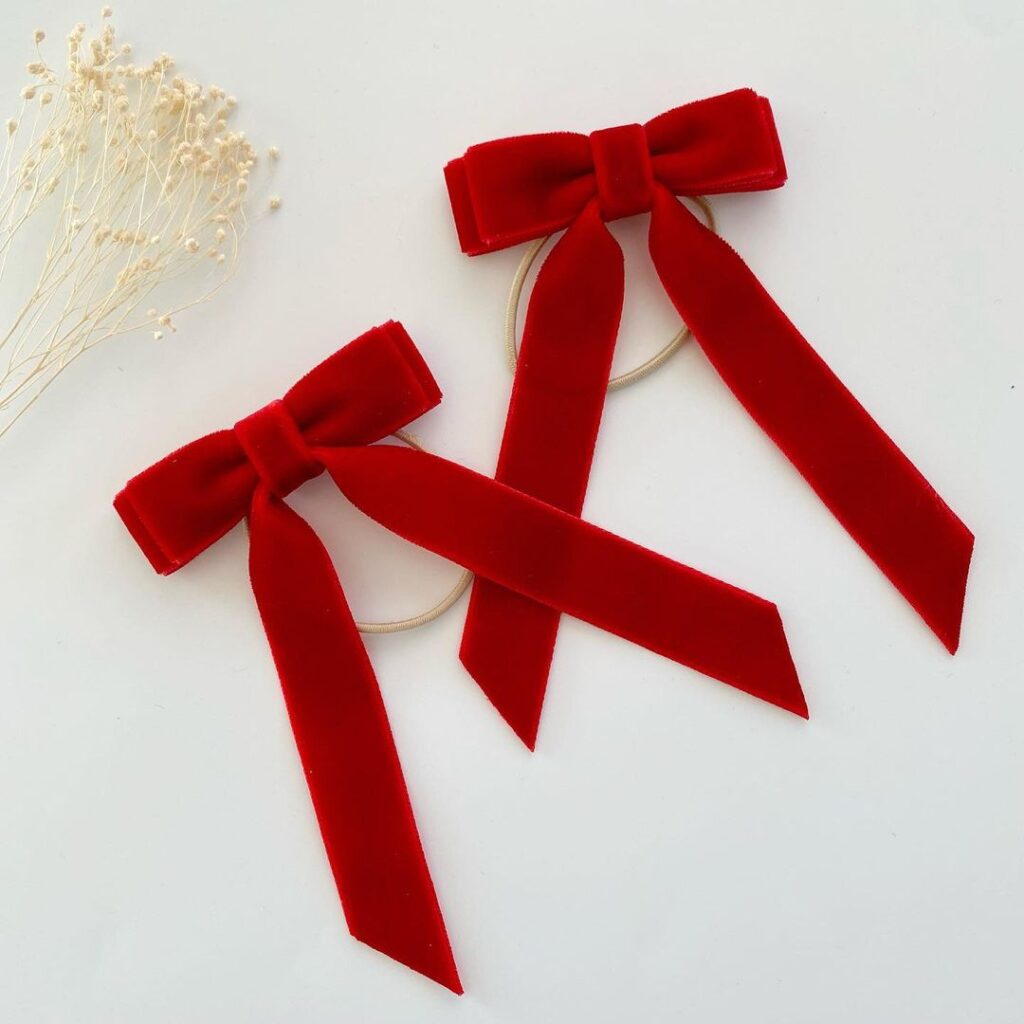 Christmas Red Velvet Bow