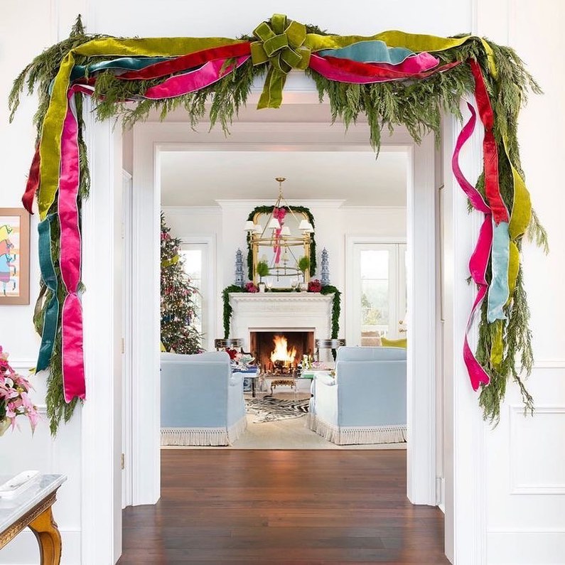 Christmas Wreath Arch Ribbon