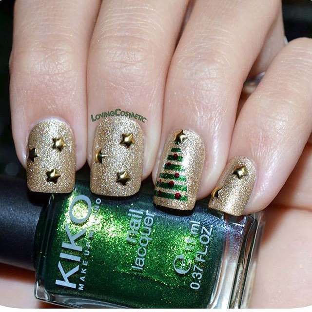 ChristmasTree Nail Art