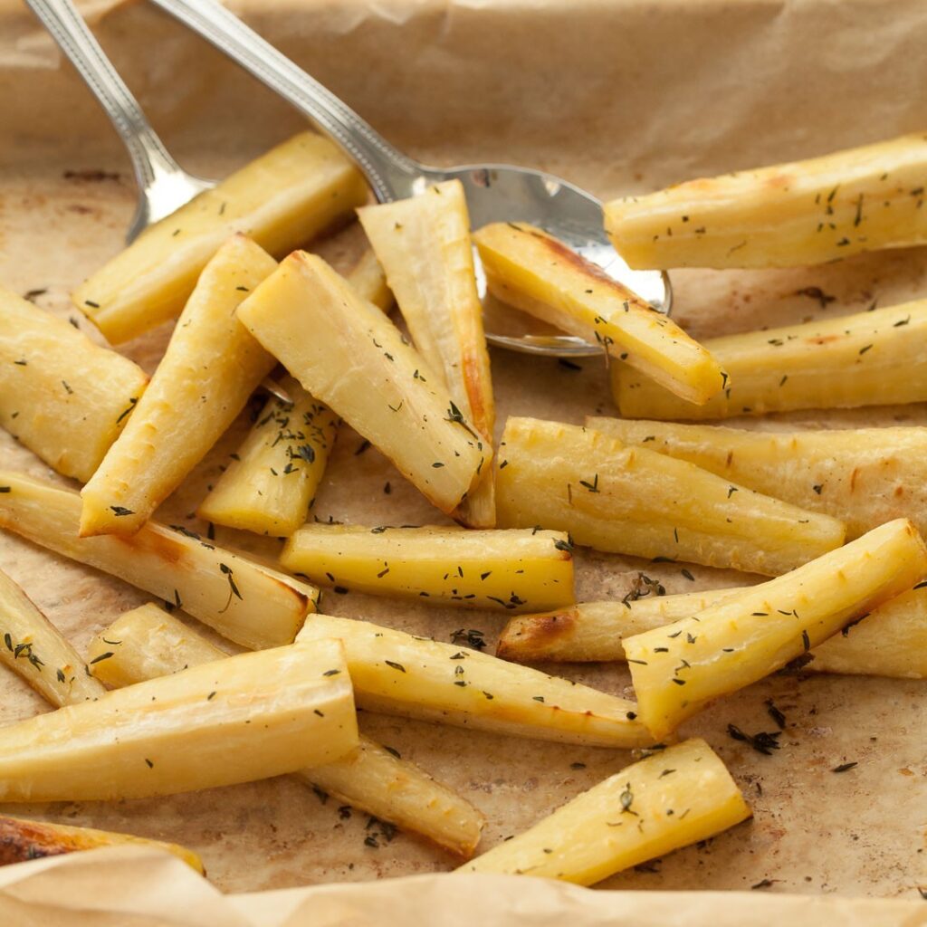 Cranberry-Glazed Parsnips
