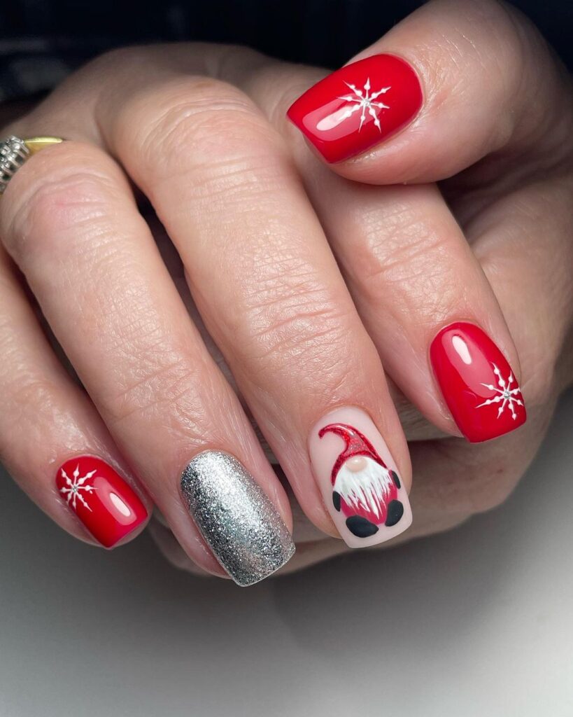 Florry Cute Christmas Nail Art