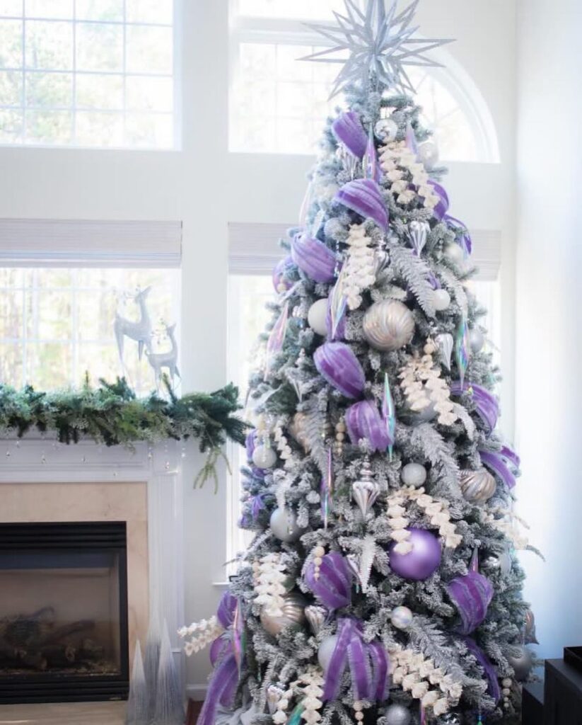 Purble Ribbon X-mas Tree