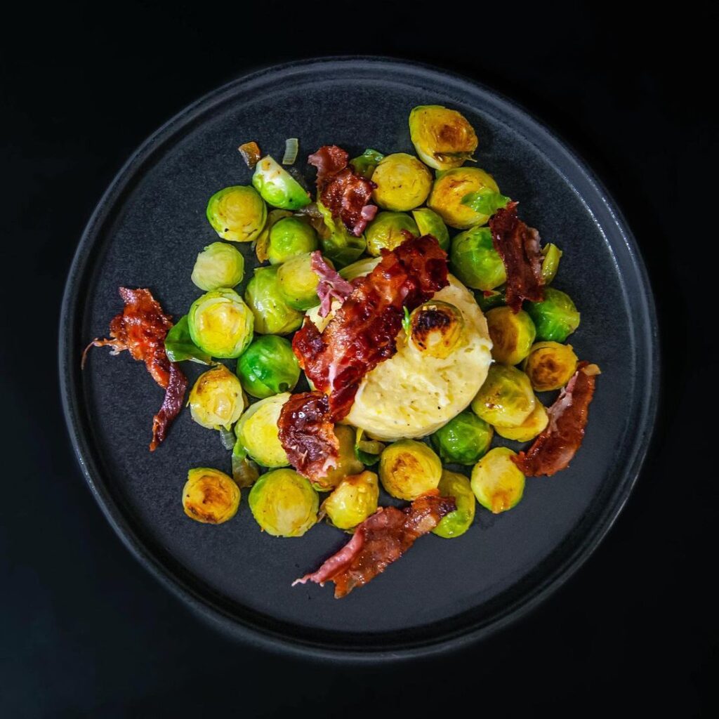 Roasted Brussels Sprouts with Bacon
