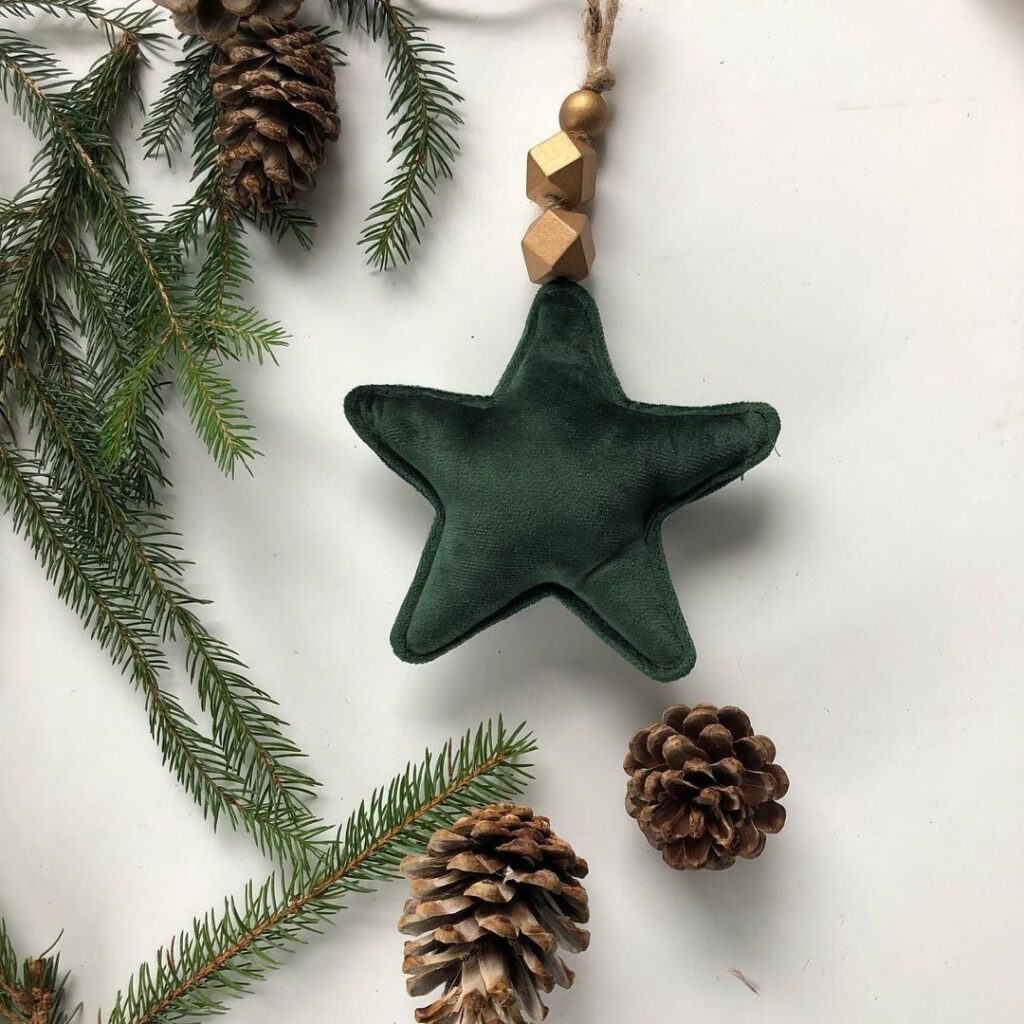 Velvet Star Ornaments