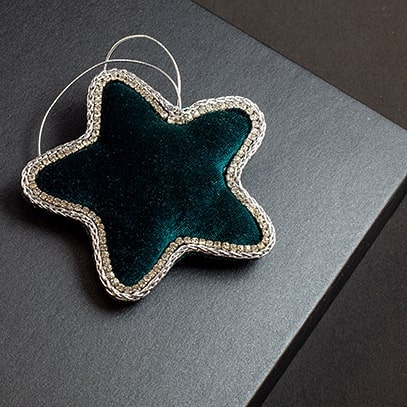 X-Mas Beaded star ornament