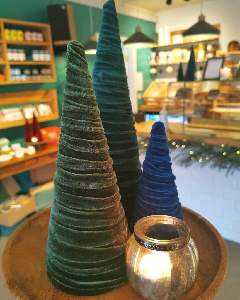 velvet Cone christmas decor