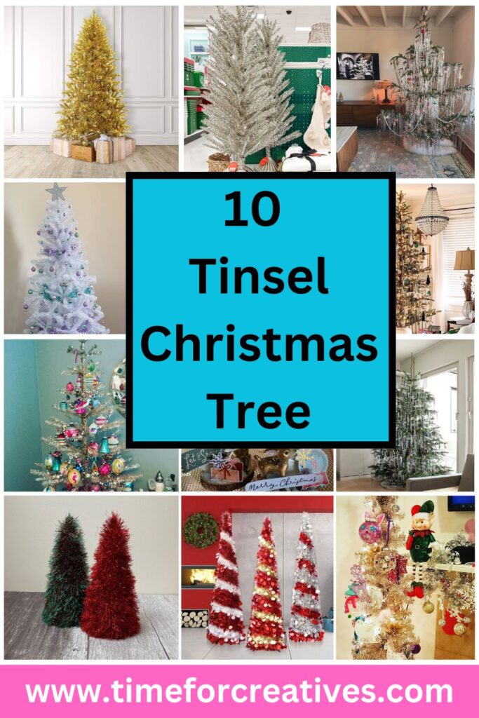 10 Tinsel Christmas Tree