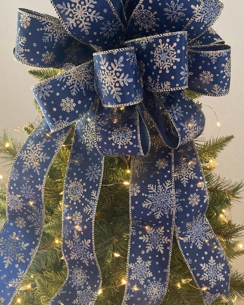 Blue Christmas Tree Topper