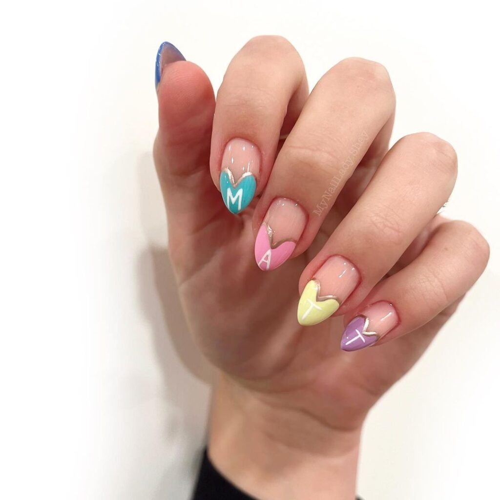 Candy Heart Nails
