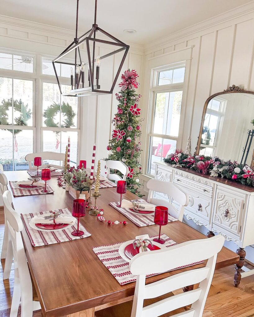 Dining Room Christmas Tree Decor Ideas