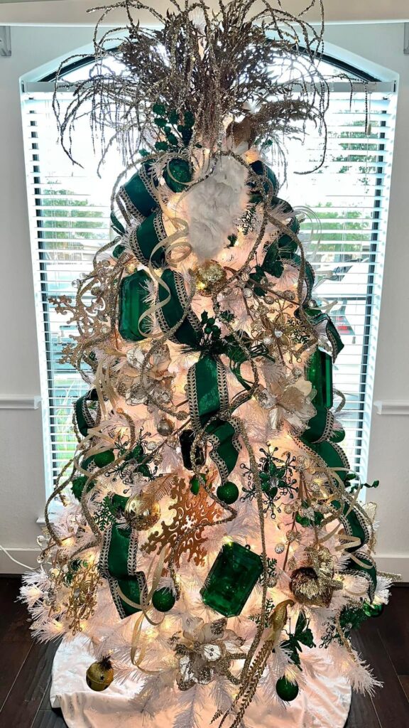 Emerald Green Velvet Christmas Tree