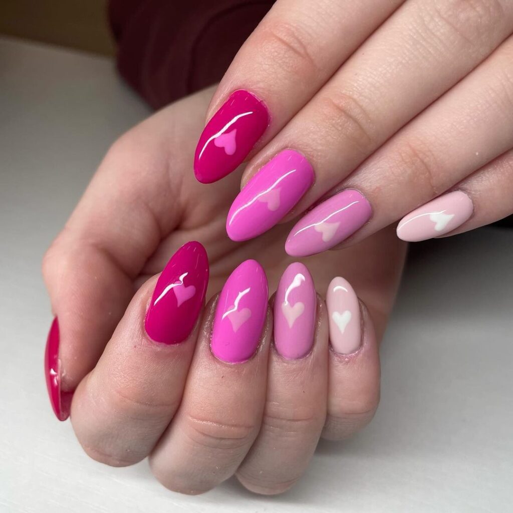 Pink Ombre Nails
