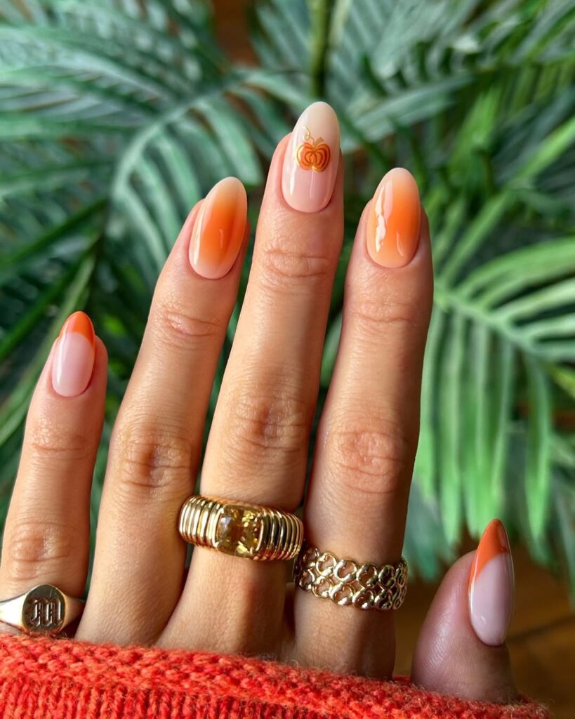 Pumpkin Nails