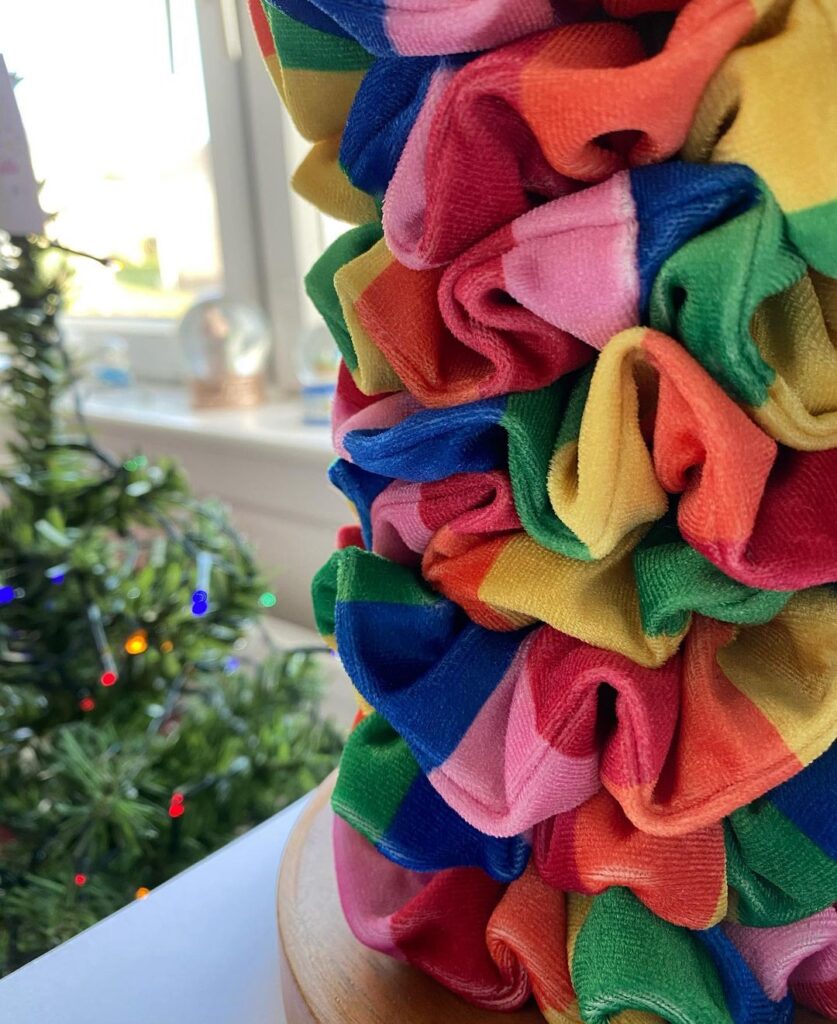 Rainbow Felt Wreath Christmas Tree