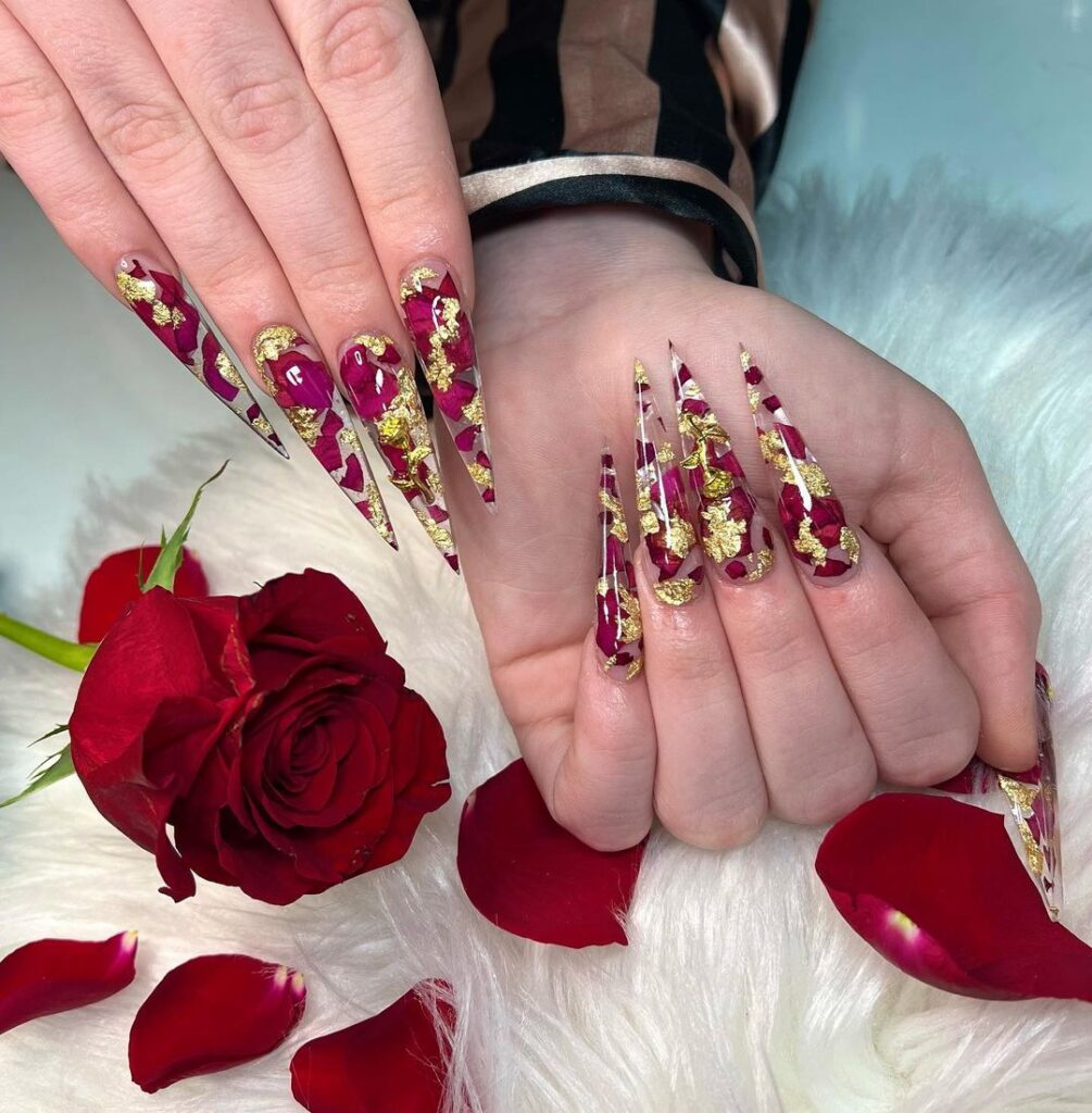 Rose Petal Nails