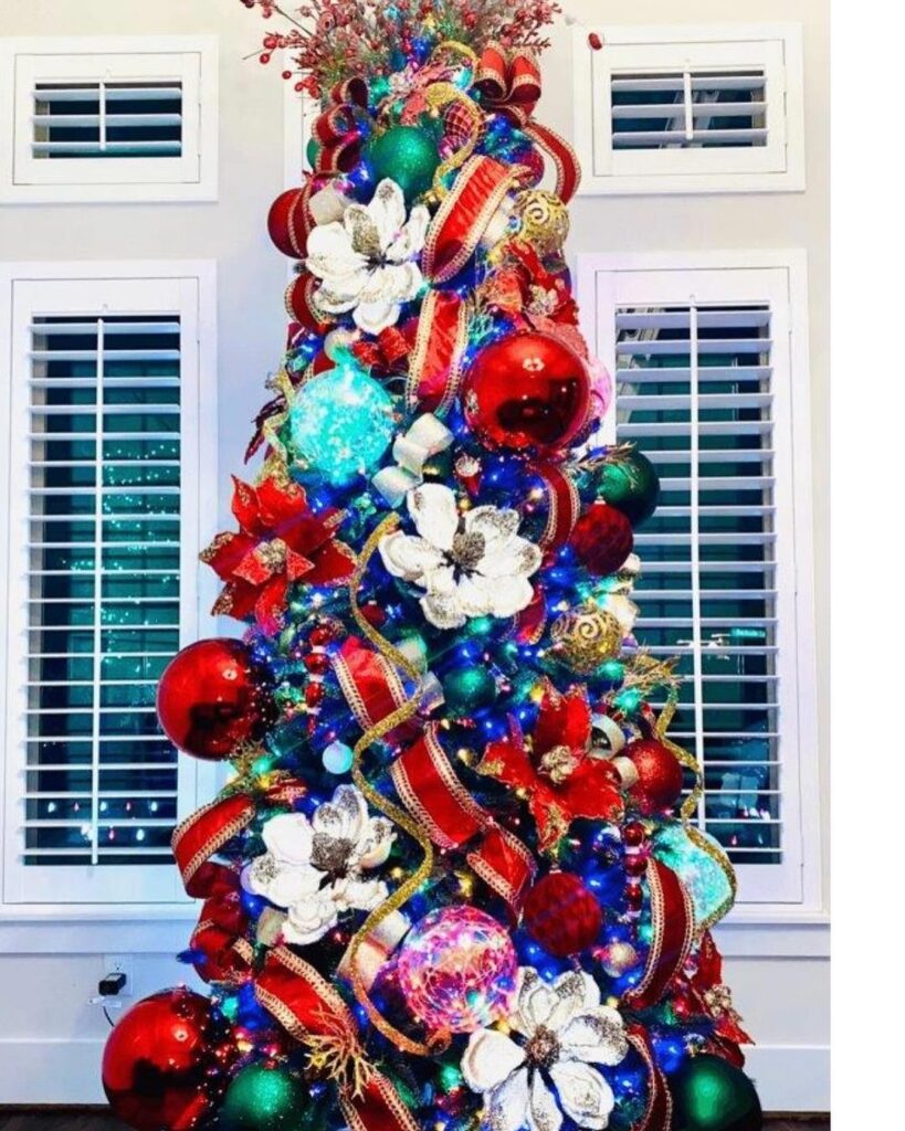 Velvet Luster Ribbon Christmas Tree