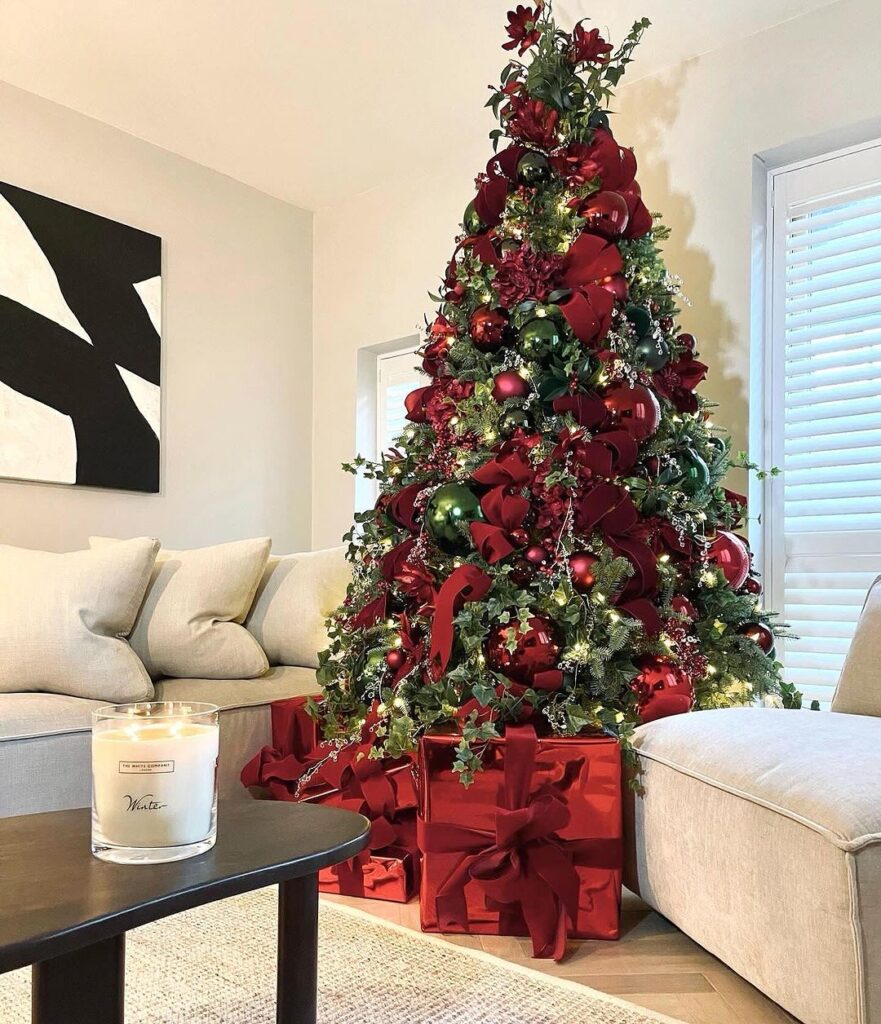 Velvet Ribbon Tree Decor