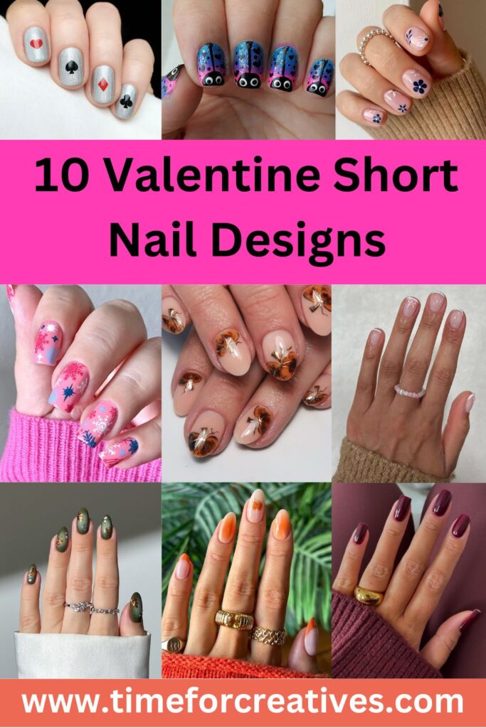 10 Valentine Short Nail Designs