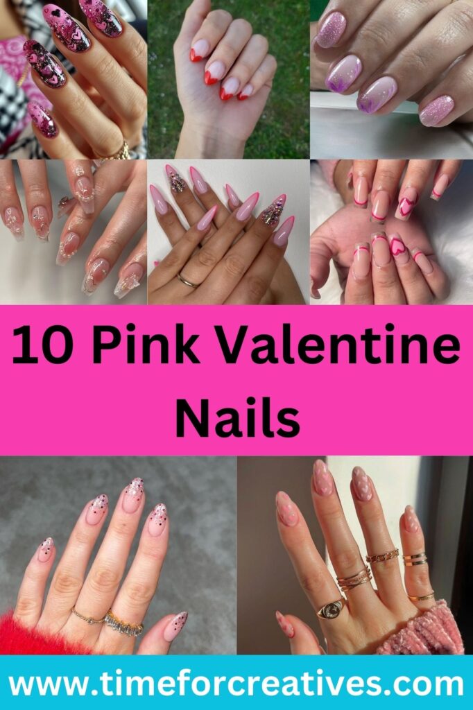 10 Pink Valentine Nails