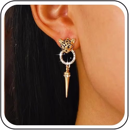 Marquis Dangling Spike Earrings