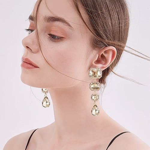 Crystal Dangling Earrings