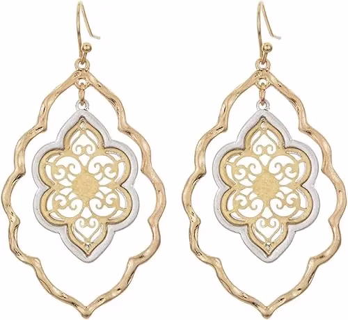 Gold Filigree Earrings
