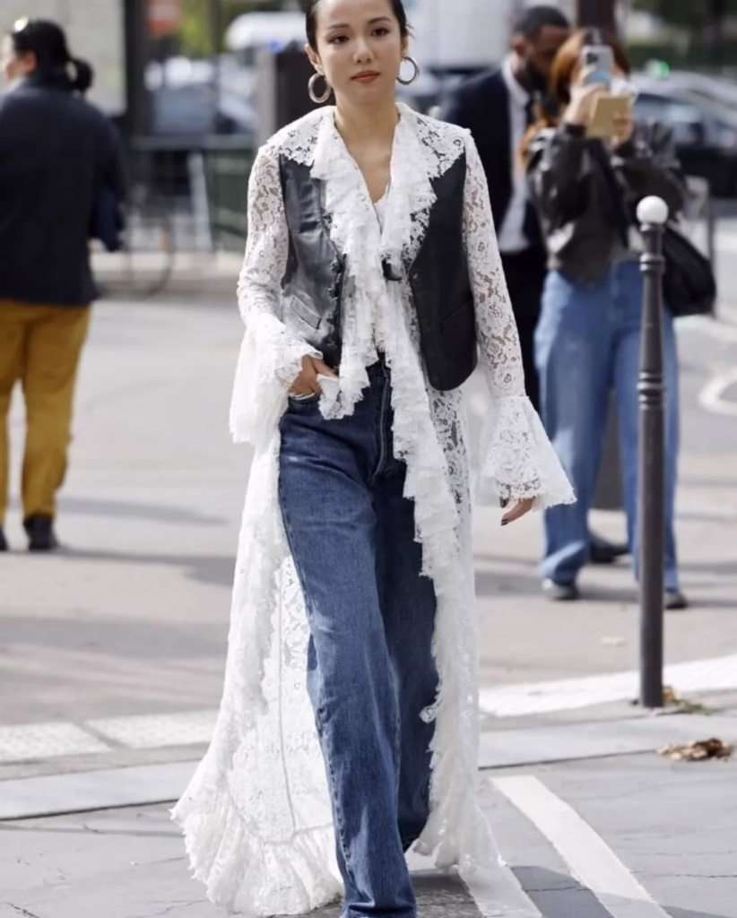 Lace Coat Outfit