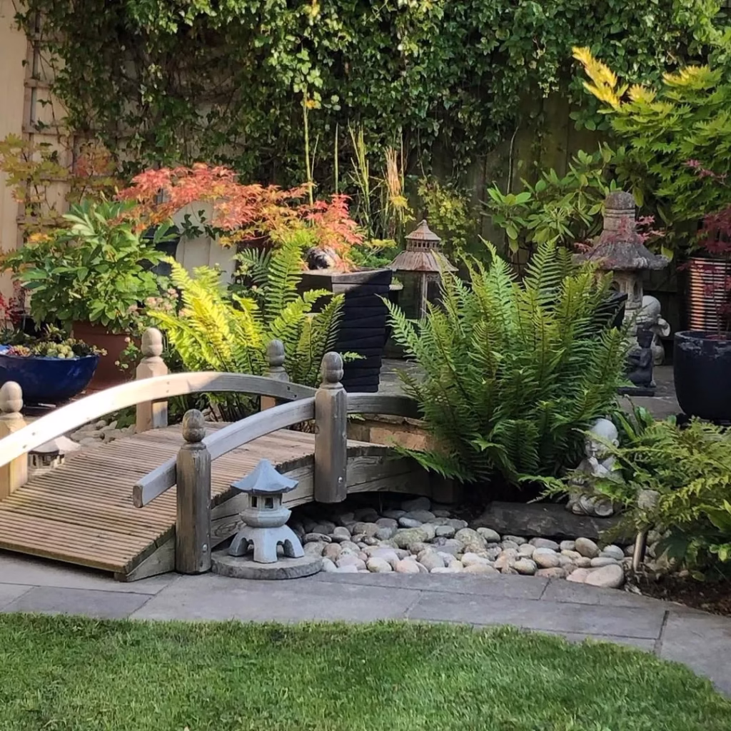 Peaceful Garden Bridge