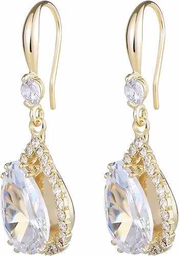 Rhinestone Drop Chandelier Earrings