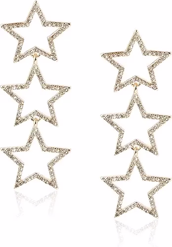 Stars Charm Drop Dangle