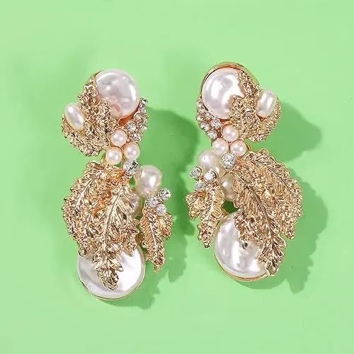 Wiwpar Pearl Drop  Earrings