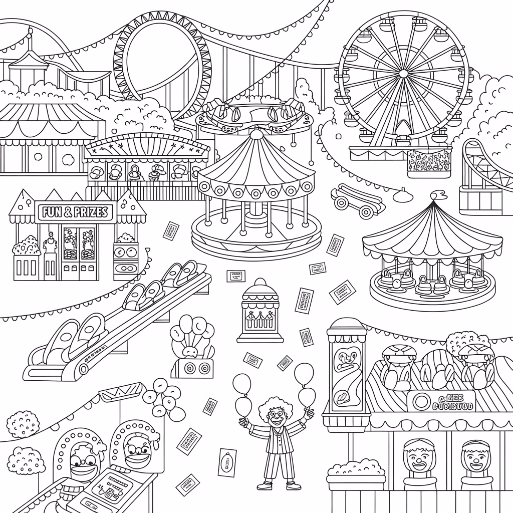 Amusement Park Drawing