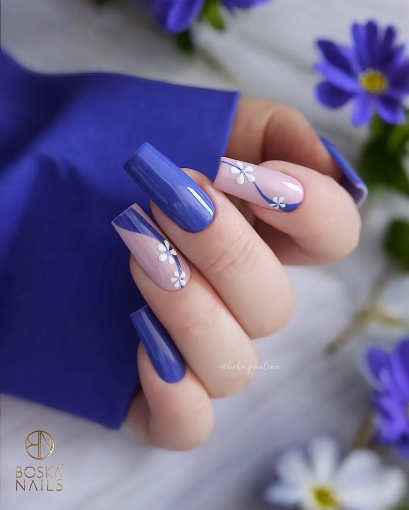 Boska Blue Nails