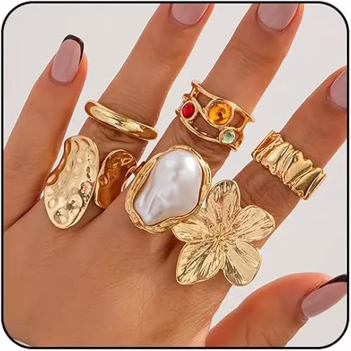 Chunky Gold Rings