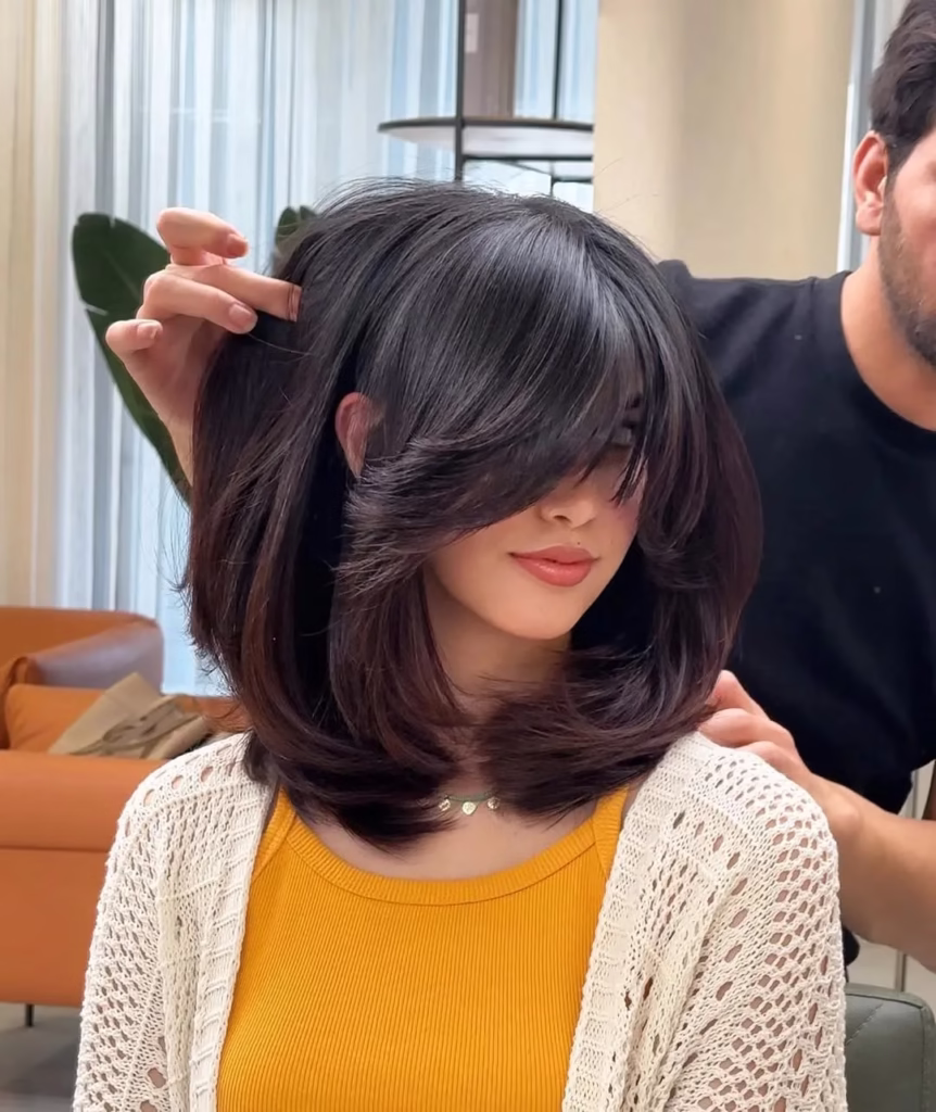 Cutting Bangs Haircut