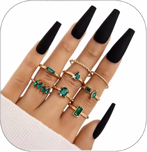 Dainty Crystal Knuckle Ring