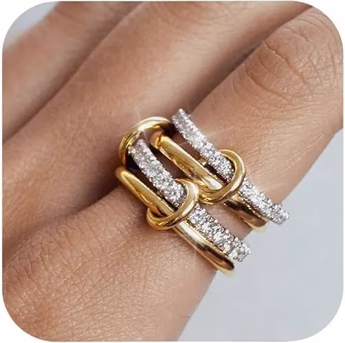 Dainty Cubic Zirconia Statement Rings