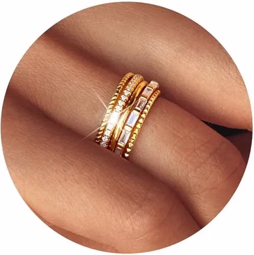 Gold Filled Thin Stackable Rings
