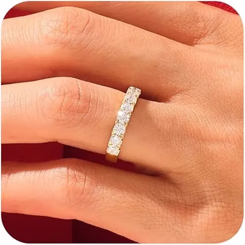 Gold Plated Cubic Zirconia Engagement Rings