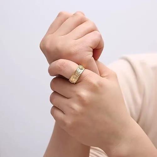 Moon Star Sun Statement Ring
