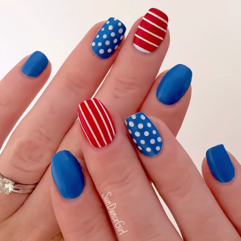 Patriotic Nail Art Ideas for a Sparkling 4th of July Look