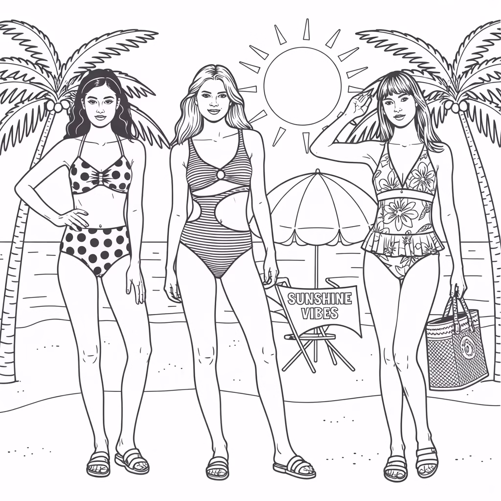 Summer Outfits Drawing