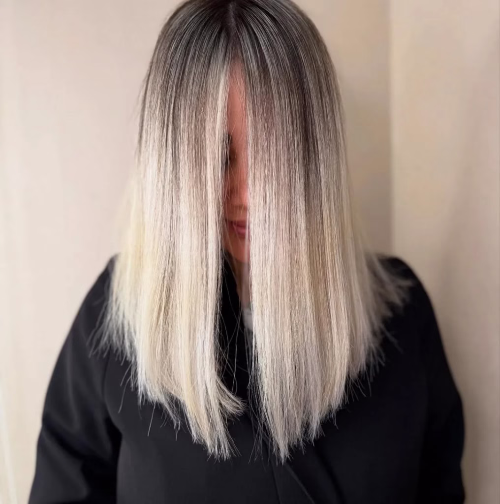 White Color Haircut