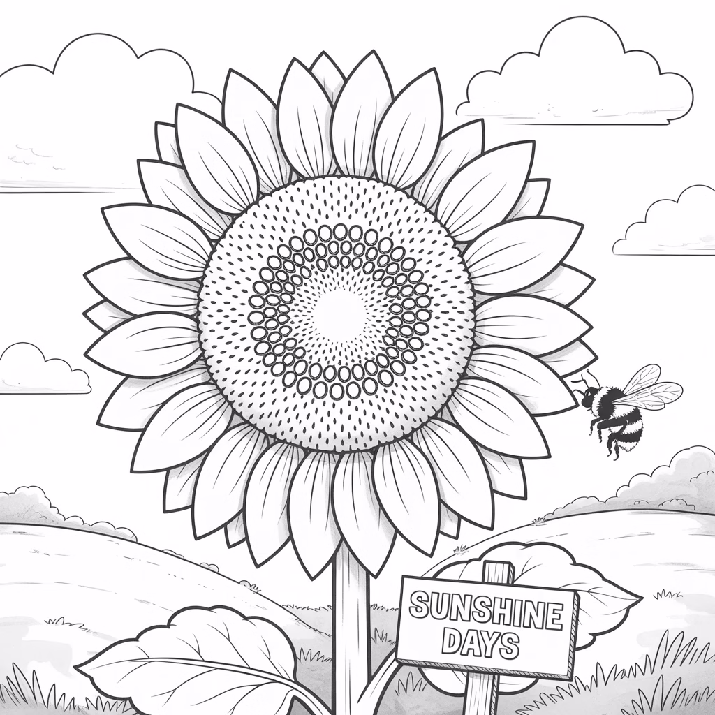 sunflower  Drawing