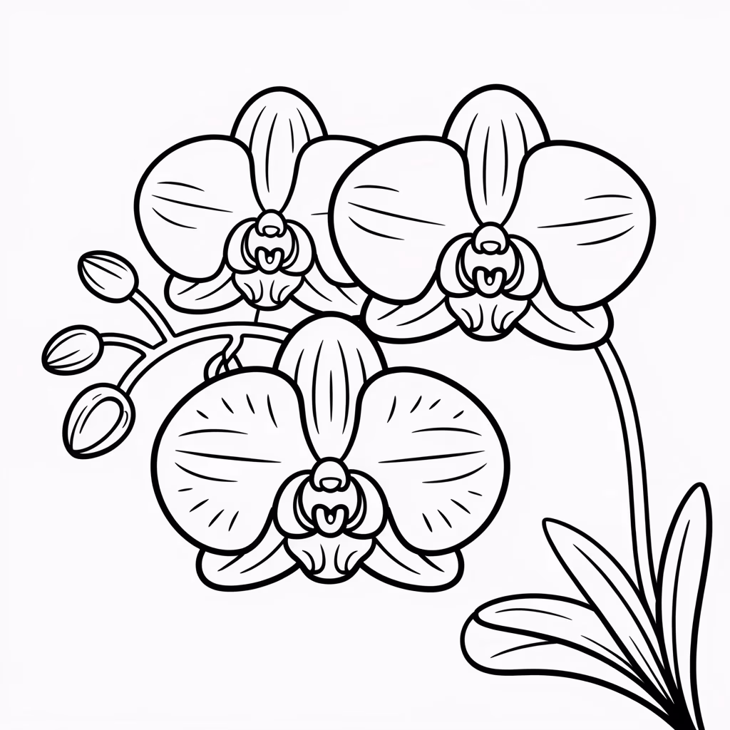 Orchid Outlines