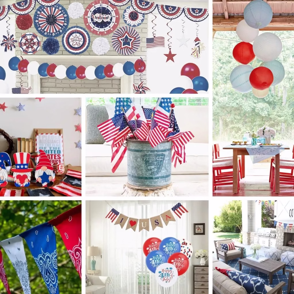 Red, White, and Blue Unique 4th July Decorations That Wow